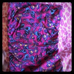 Colorful Butterfly Strapless Tube Top 🦋